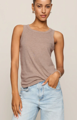 Select Airy Tank- Heather Ash