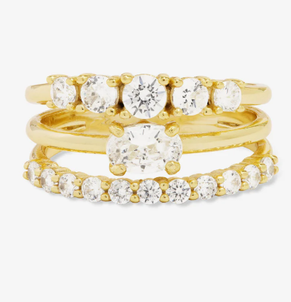 She's So Stacked Ring-Gold