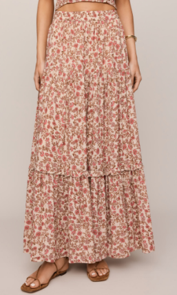 Mora Maxi Skirt- Sandshell