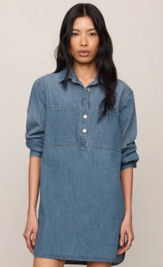 Lucie Denim Shirt Dress- Dreamstate
