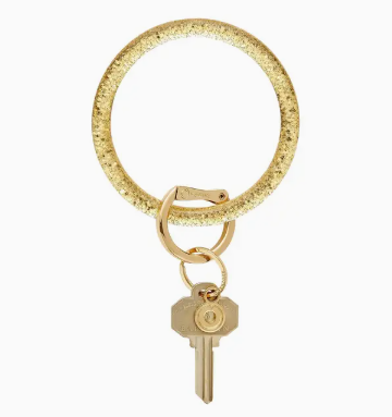 Resin Big O Key Ring- Champagne