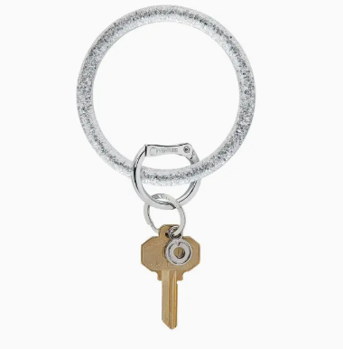 Resin Big O Key Ring- Disco Ball