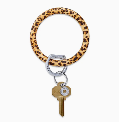 Silicone Big O Key Ring- Cheetah