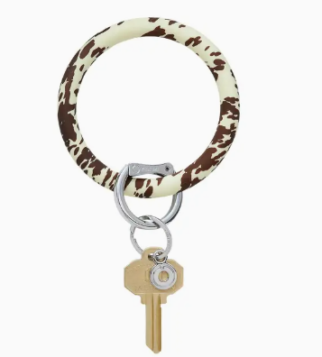 Silicone Big O Key Ring- Cow