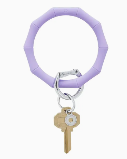 Silicone Big O Key Ring- in the Cabana Bamboo