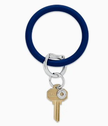 Silicone Big O Key Ring- Midnight Navy
