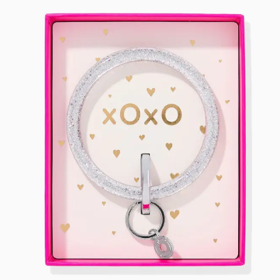 The Gift Ready Resin Big O Key Ring- Disco Ball