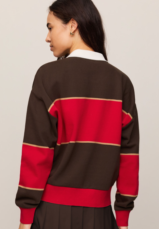 Study Break Polo Sweatshirt Game Day- Red