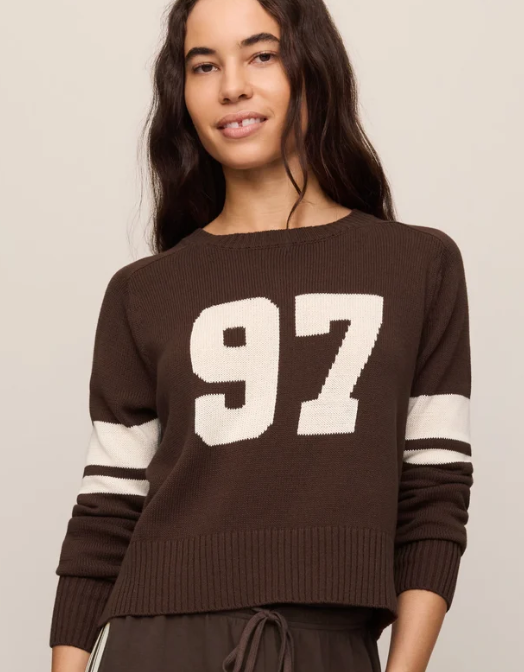 Nineties Stand In Sweater- Dark Chocolate