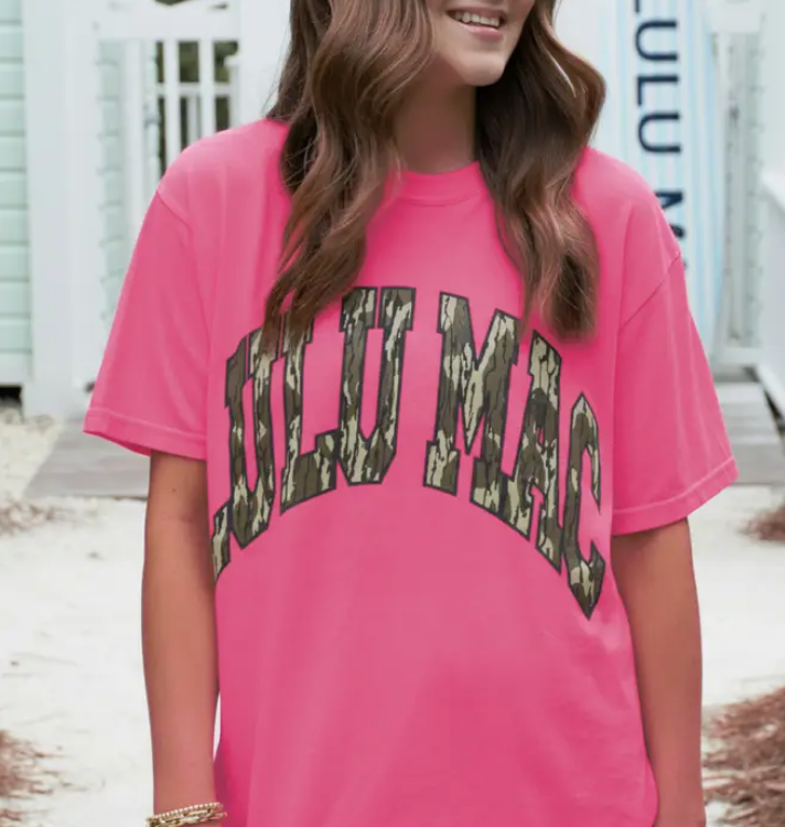 Lulu Mac Tee- Neon Pink
