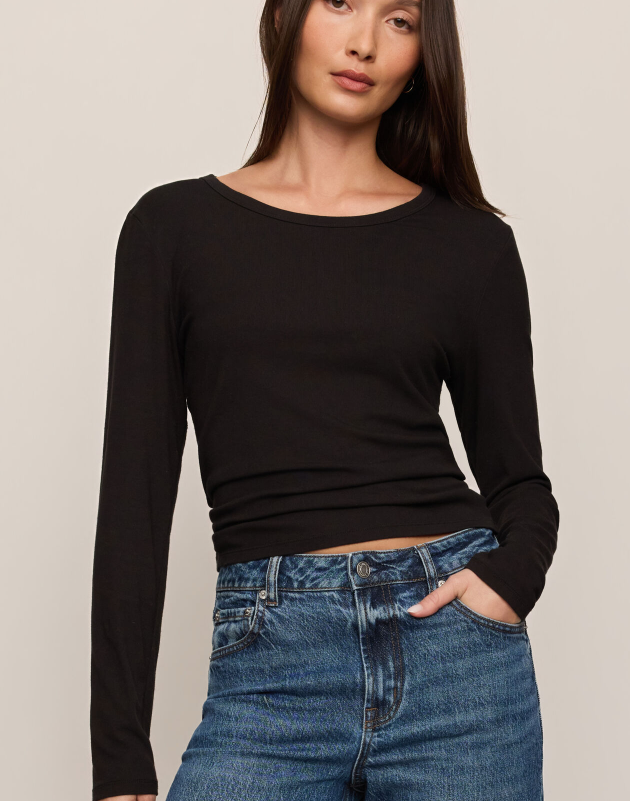 Second Skin Crew LS- Black