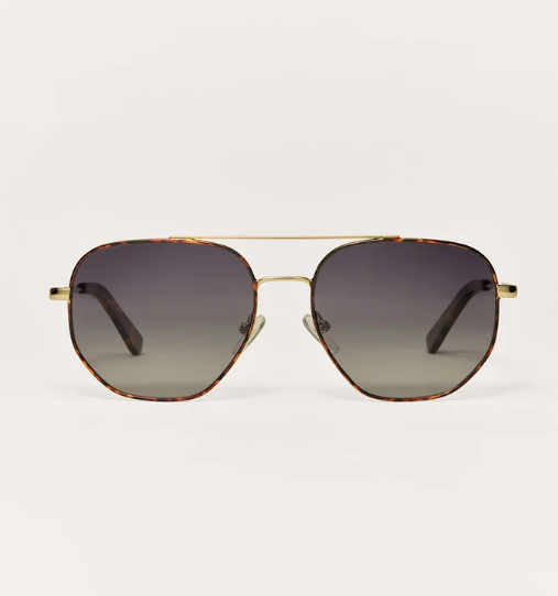 Highway Tort Gold Sunglasses- Gradient Polarized