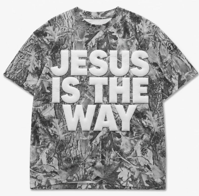Jesus Is The Way Tee- Grey Camo