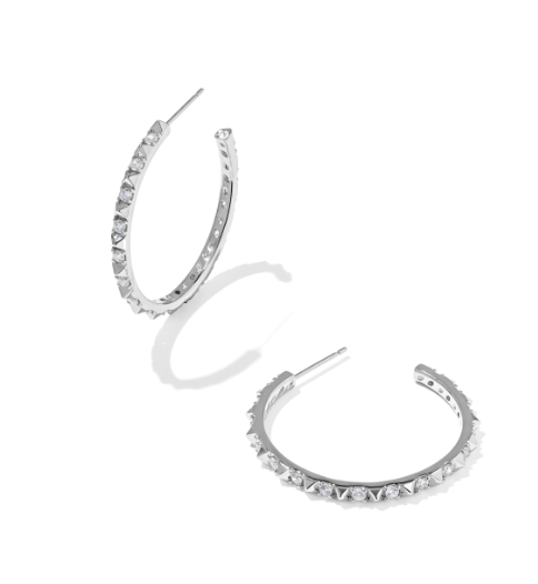 Fate Hoop Earrings Silver