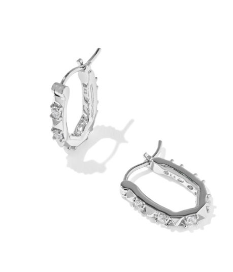Fate Huggie Earrings Silver