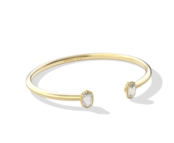 Mini Elton Luxe Cuff Bracelet Gold S/M