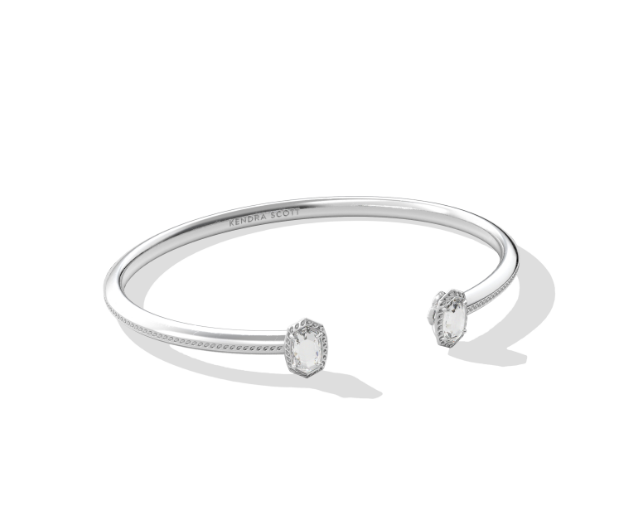 Mini Elton Luxe Cuff Bracelet Silver S/M