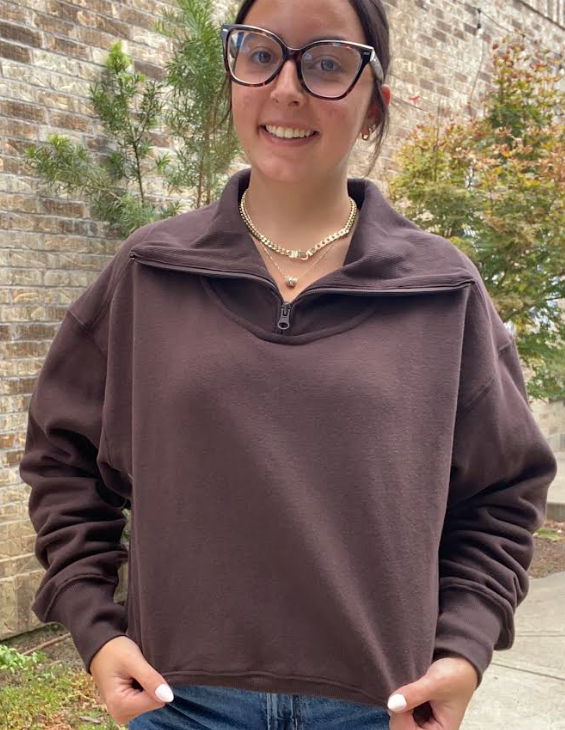 Soft Surf Quarter Zip Up- Brownie