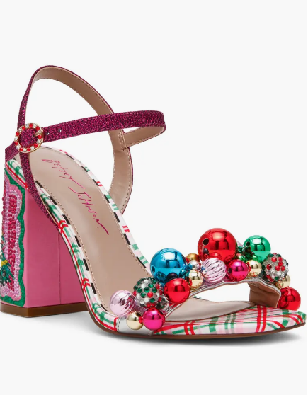 Jolly Holiday Heel- Red/Green Multi