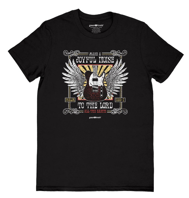 Joyful Noise Tee- Blk - 2XL