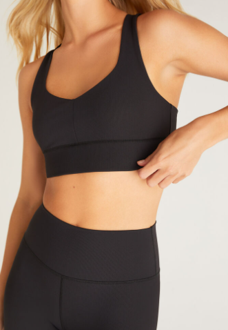 Reform Rib Tank Bra - Blk