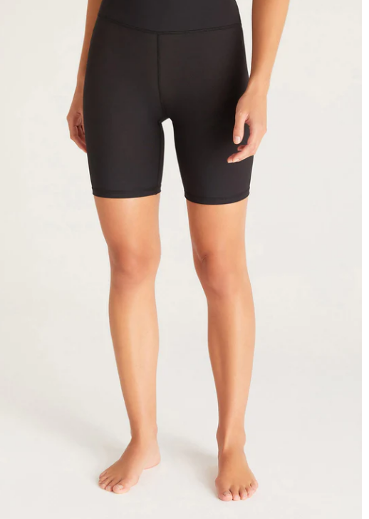 Karma Rib Bike Short - Black