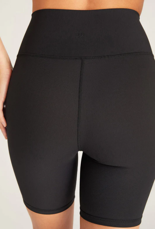 Karma Rib Bike Short - Black - XS