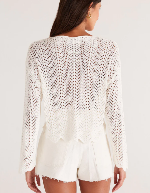Donovan Crochet Top - Sandstone