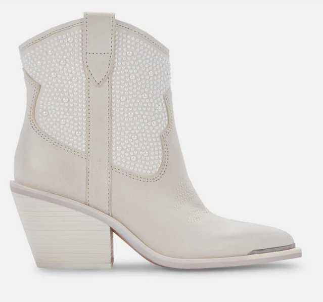 Nashe Pearl Booties - Off White