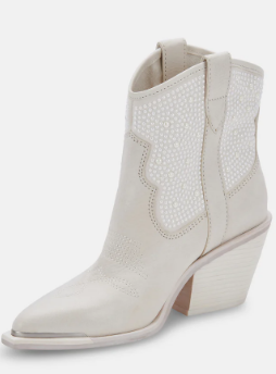 Nashe Pearl Booties - Off White
