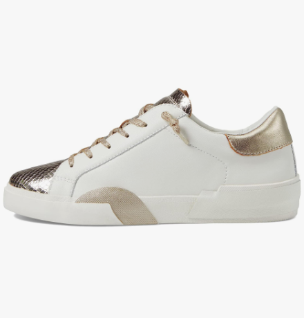 Zina Sneaker - White/Gold - 6.5