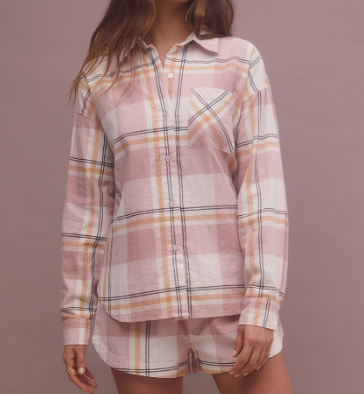 Out West Plaid Shirt - Natural - Xs
