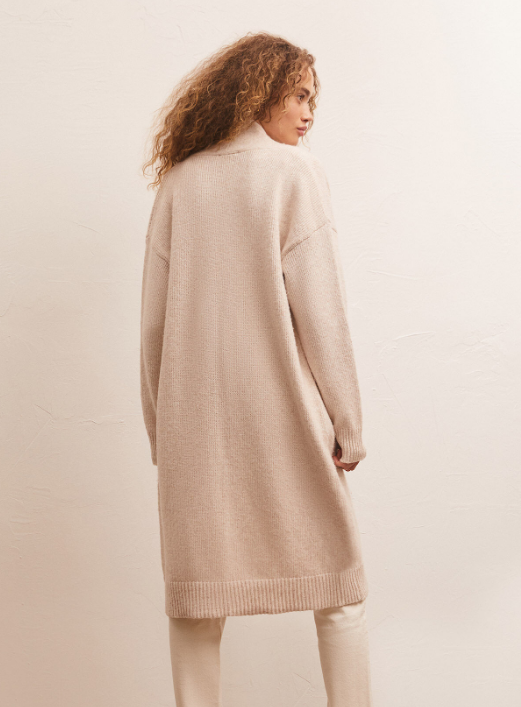 Phoebe Duster Sweater Light - Oatmeal Heather - Xs