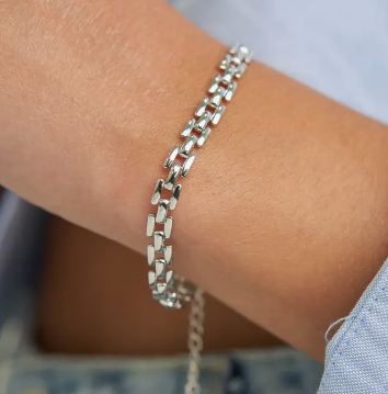 Squared Bracelet Silver