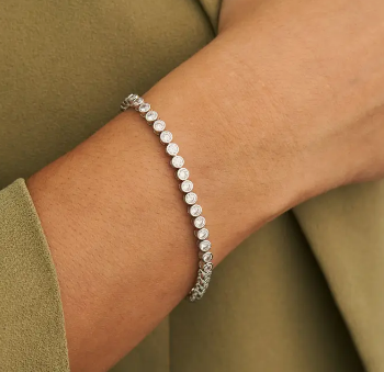 Tennis Bracelet Links Silver