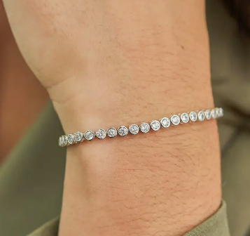 Tennis Bracelet Links Silver