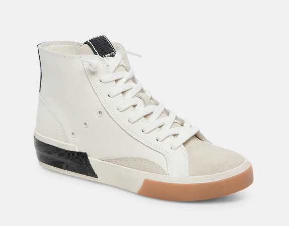 Zohara Hightop Sneaker - Wht/Blk - 9.5