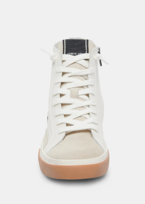 Zohara Hightop Sneaker - Wht/Blk - 7.5