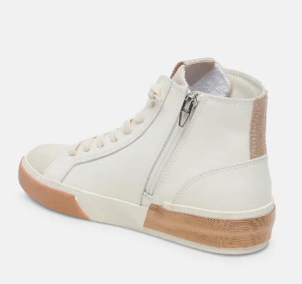 Zohara Hightop Sneaker - Wht/Blk - 7.5