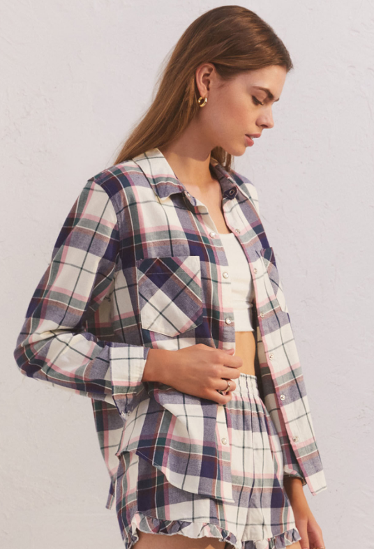 Countryside Plaid Shirt - Bone