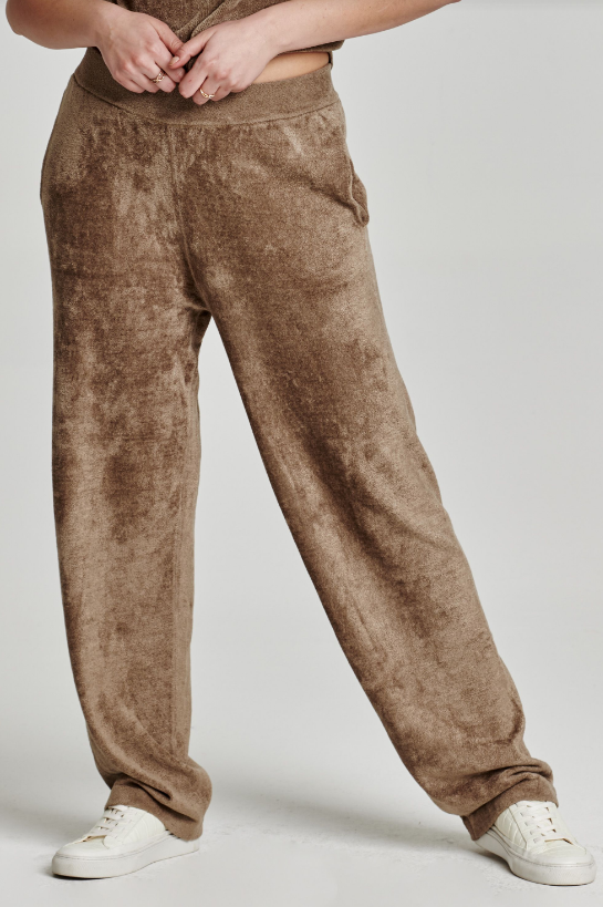 Carson Elastic Waist Pant - L. Oak - Sm