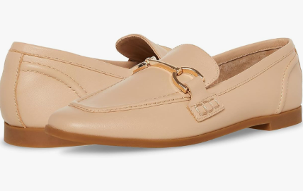 Carrine Penny Leather Loafer - Cream - 8.5
