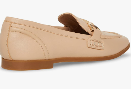 Carrine Penny Leather Loafer - Cream - 8.5