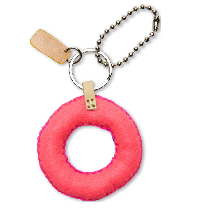 O Pink Felt Charm