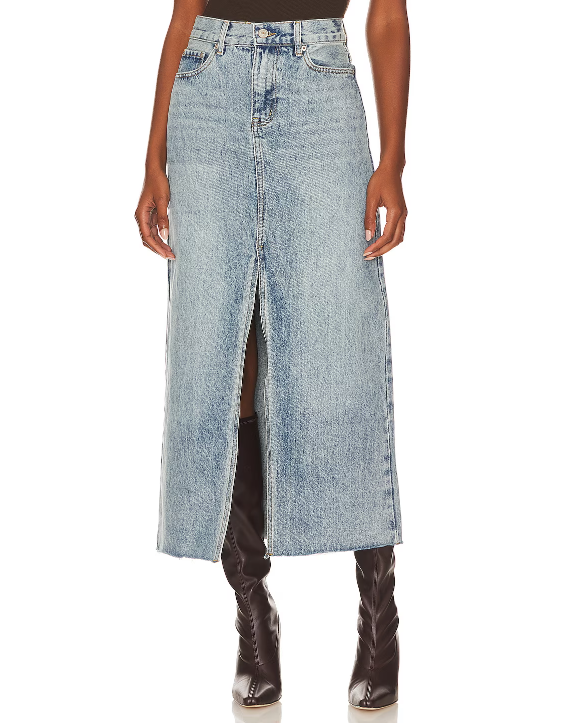 Avani Long Denim Skirt - 2