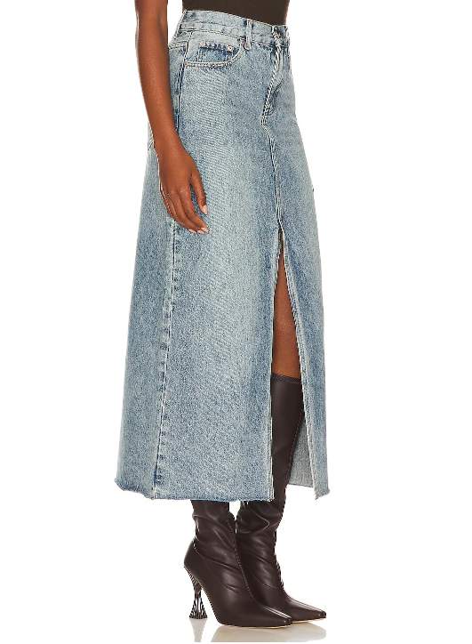 Avani Long Denim Skirt - 2