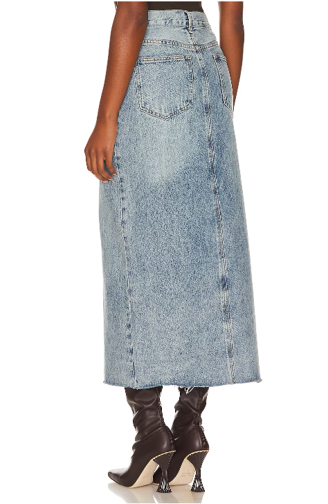 Avani Long Denim Skirt