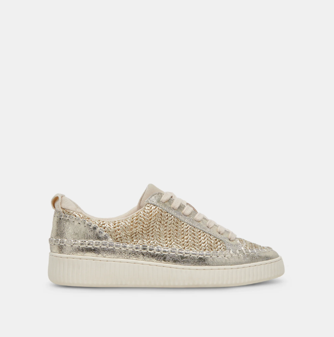 Nicona Sneaker - Gold Woven - 8.5