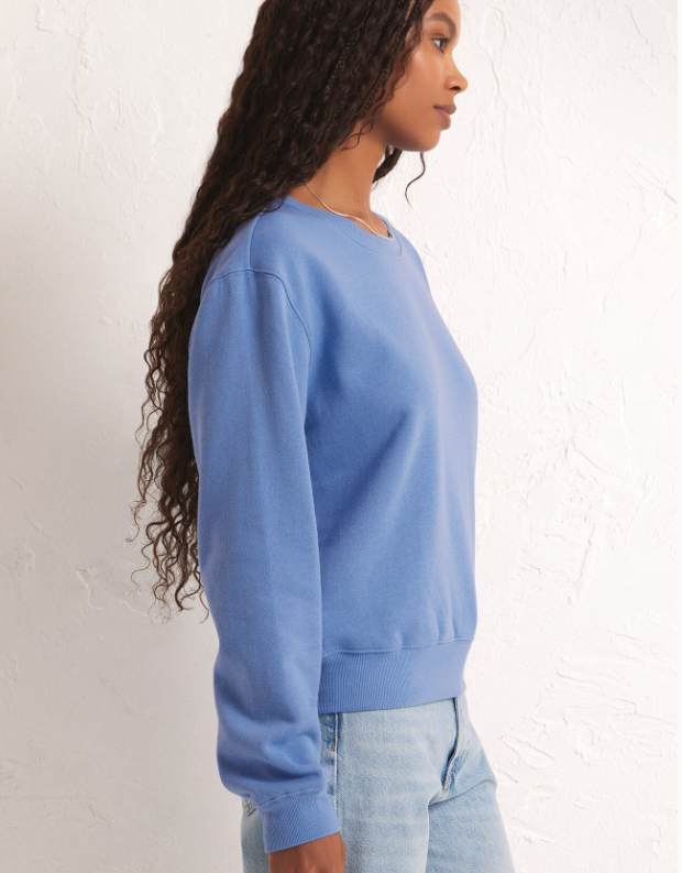Classic Crew Sweatshirt- Blue Isle