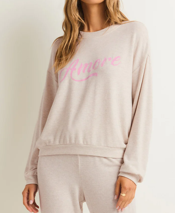 Amore LS Top- H. Linen - Xs